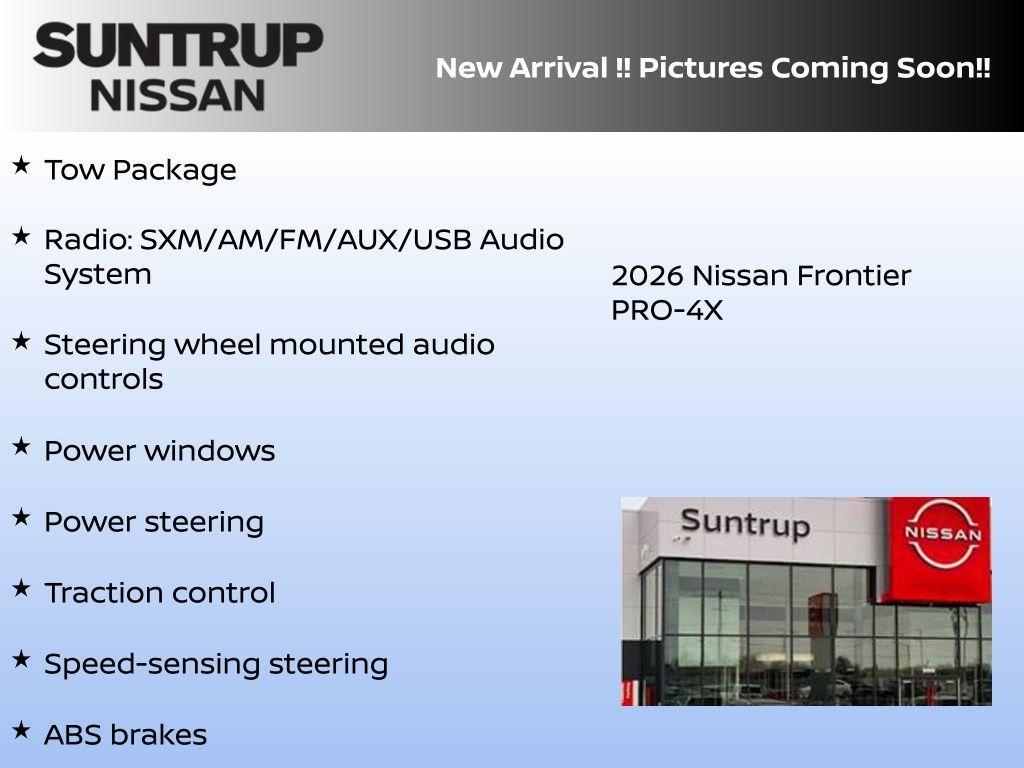 new 2026 Nissan Frontier car, priced at $41,811