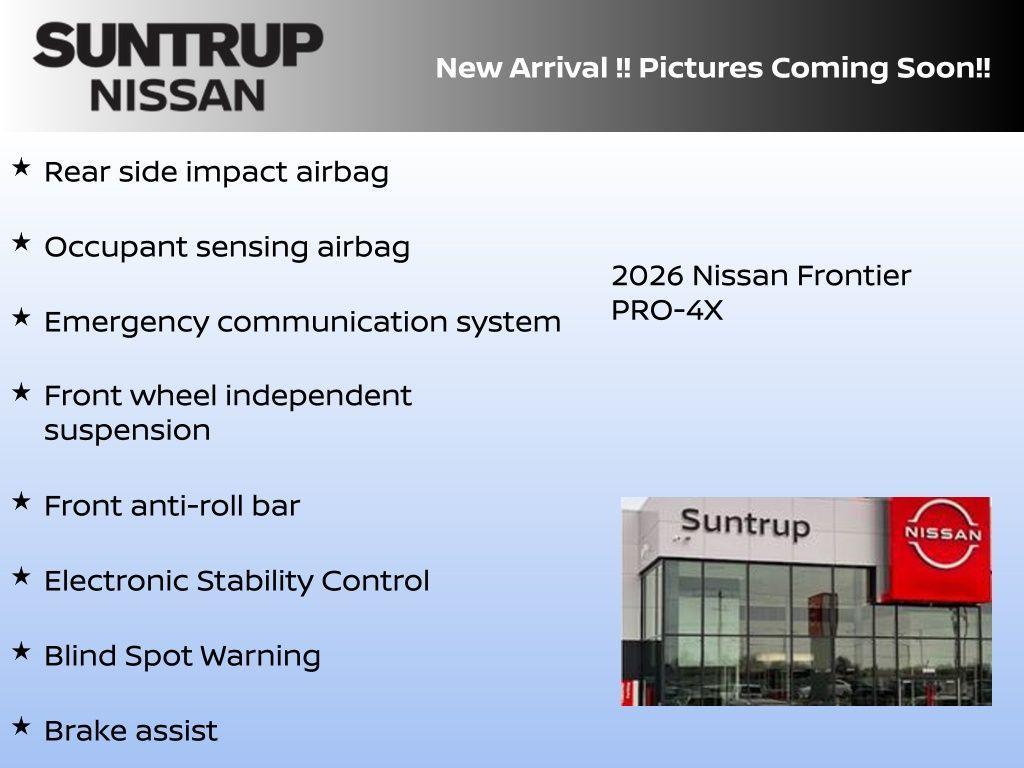 new 2026 Nissan Frontier car, priced at $41,811