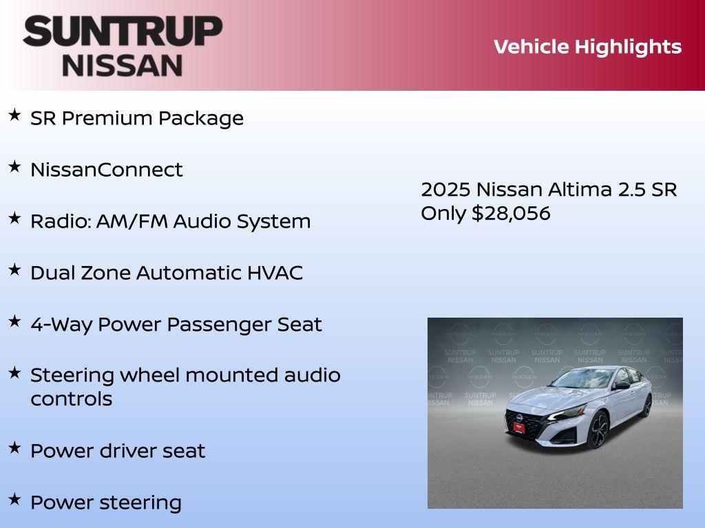 new 2025 Nissan Altima car, priced at $28,056