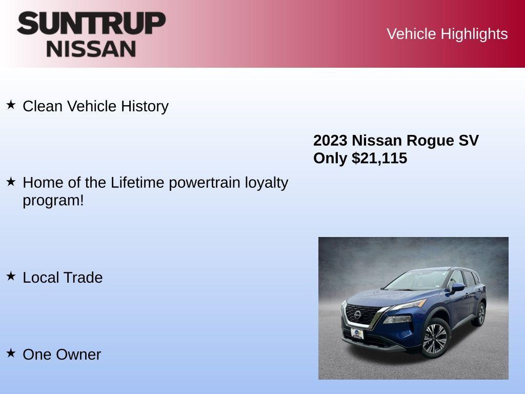 used 2023 Nissan Rogue car, priced at $21,115