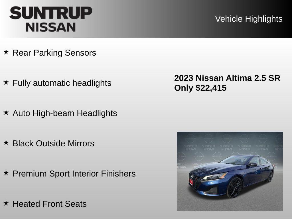 used 2023 Nissan Altima car, priced at $22,415