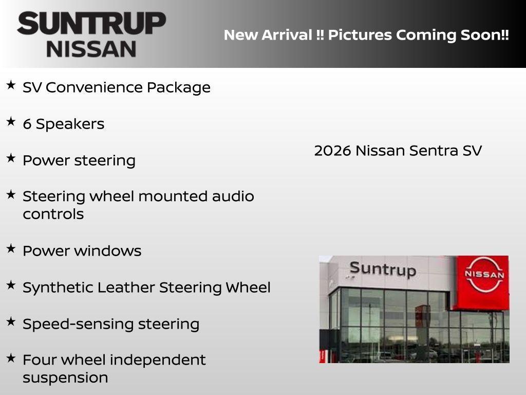 new 2026 Nissan Sentra car, priced at $24,319