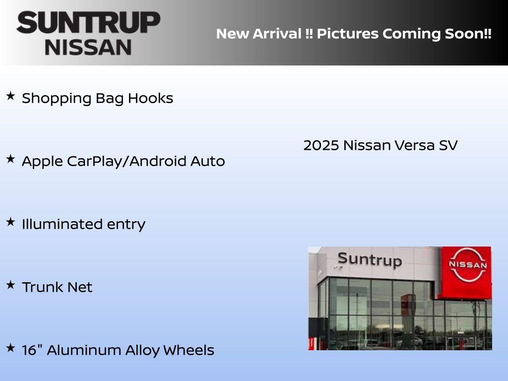new 2025 Nissan Versa car, priced at $18,112