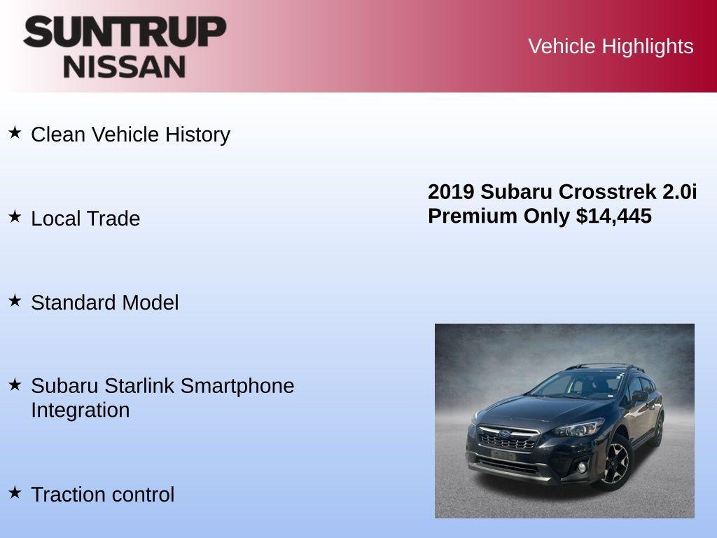 used 2019 Subaru Crosstrek car, priced at $14,445