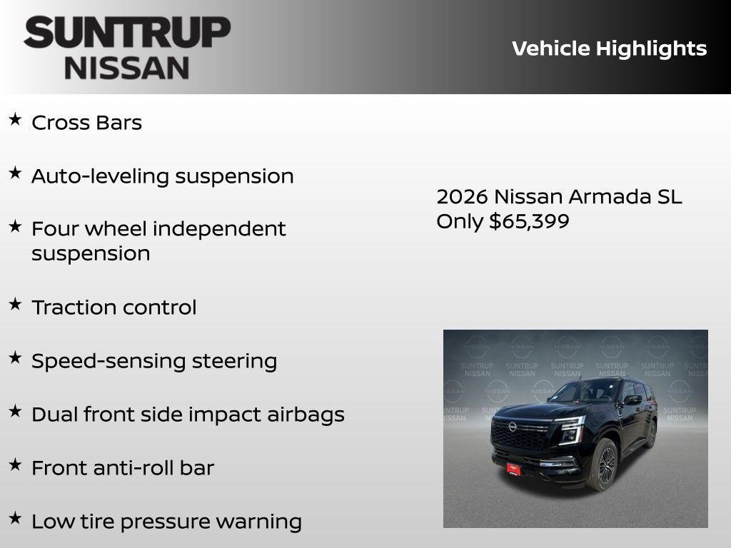 new 2026 Nissan Armada car, priced at $65,399
