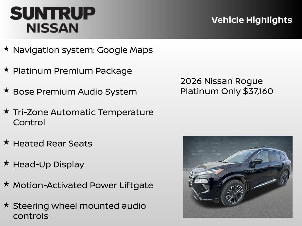 new 2026 Nissan Rogue car, priced at $37,160