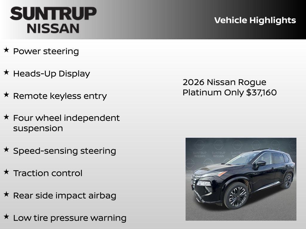 new 2026 Nissan Rogue car, priced at $37,160