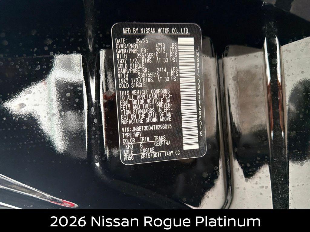 new 2026 Nissan Rogue car, priced at $37,160