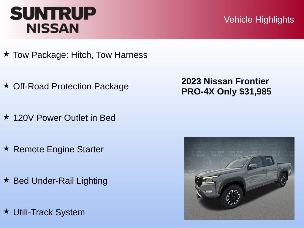 used 2023 Nissan Frontier car, priced at $31,985