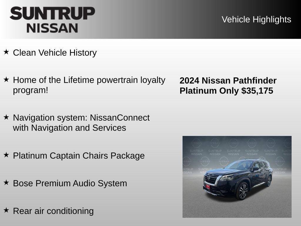 used 2024 Nissan Pathfinder car, priced at $35,175