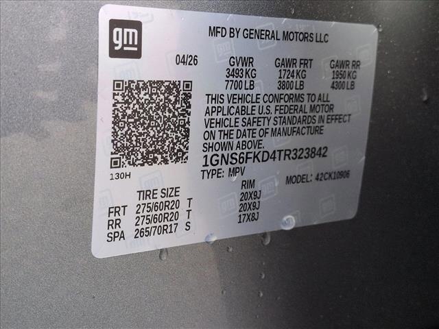 new 2026 Chevrolet Suburban car, priced at $85,307