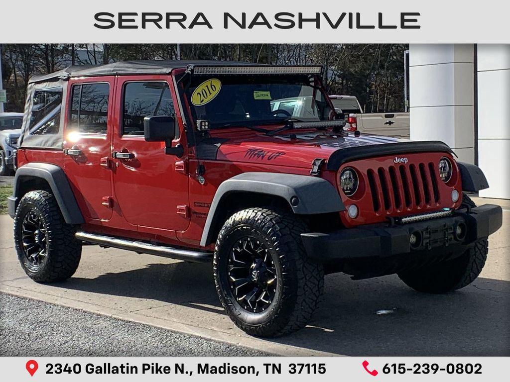 used 2016 Jeep Wrangler Unlimited car, priced at $13,358