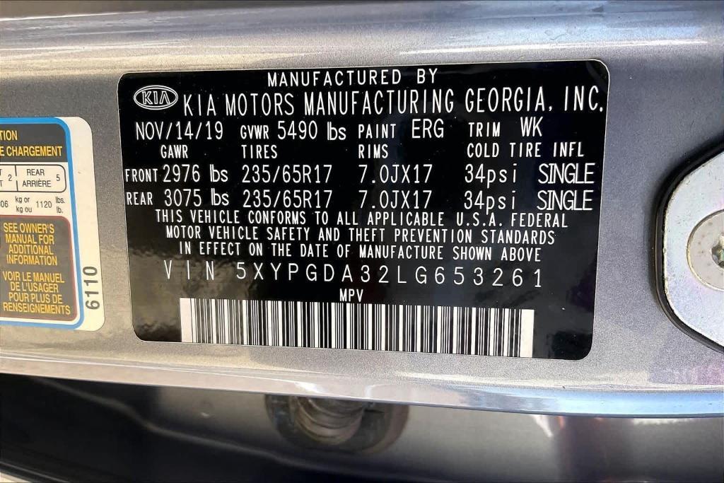 used 2020 Kia Sorento car, priced at $13,690