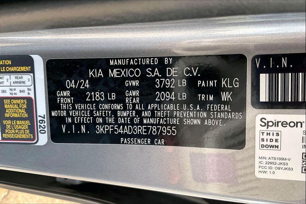 used 2024 Kia Forte car, priced at $21,346