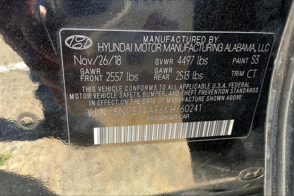 used 2019 Hyundai Sonata car, priced at $12,996