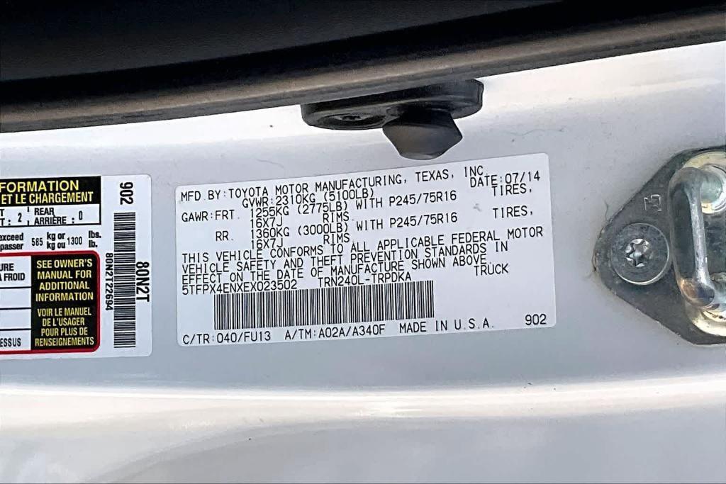 used 2014 Toyota Tacoma car, priced at $17,749