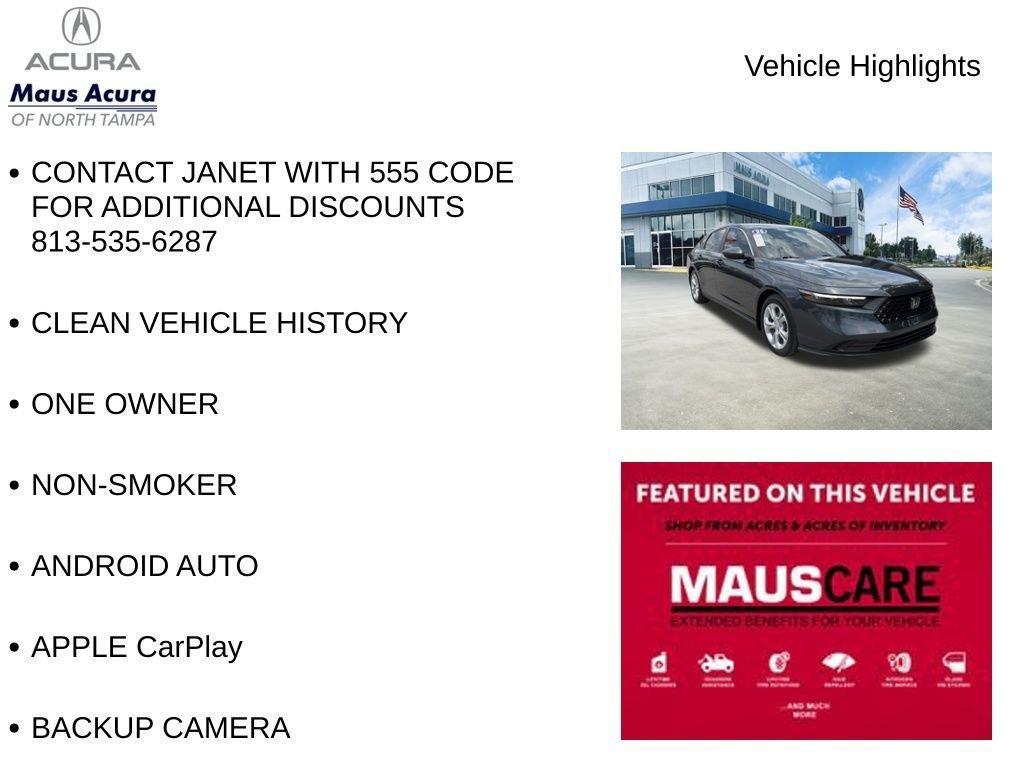 used 2025 Honda Accord car, priced at $26,084