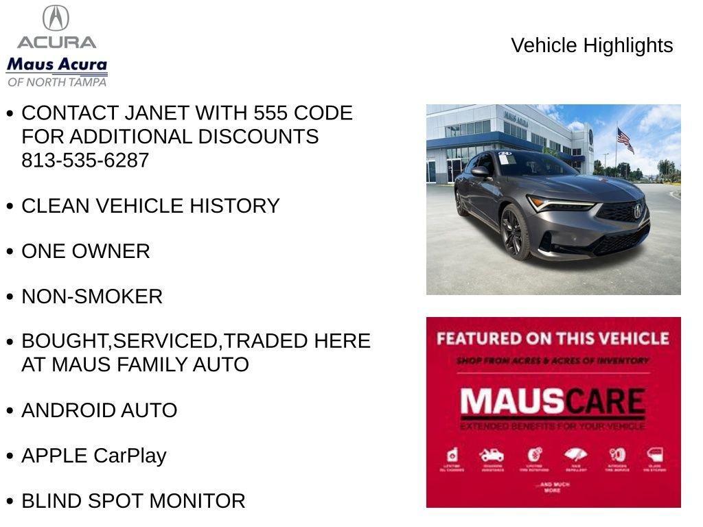used 2024 Acura Integra car, priced at $32,668