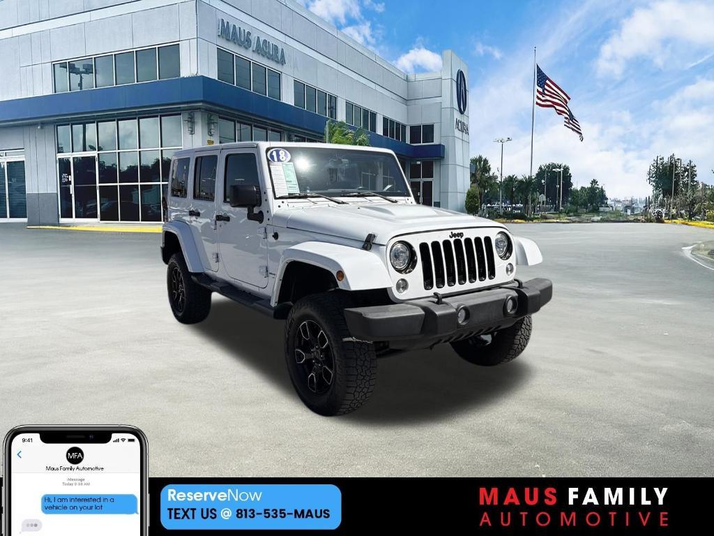 used 2018 Jeep Wrangler JK Unlimited car, priced at $21,500
