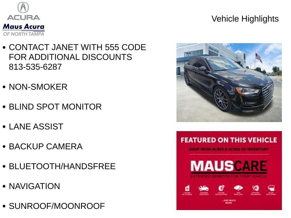 used 2016 Audi S3 car, priced at $18,584