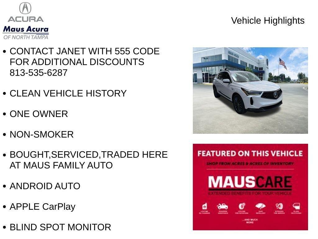 used 2023 Acura RDX car, priced at $38,584