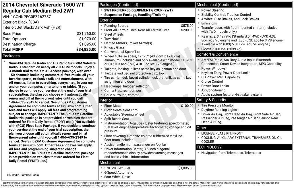 used 2014 Chevrolet Silverado 1500 car, priced at $14,629