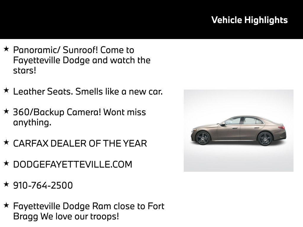 used 2025 Mercedes-Benz E-Class car, priced at $53,063