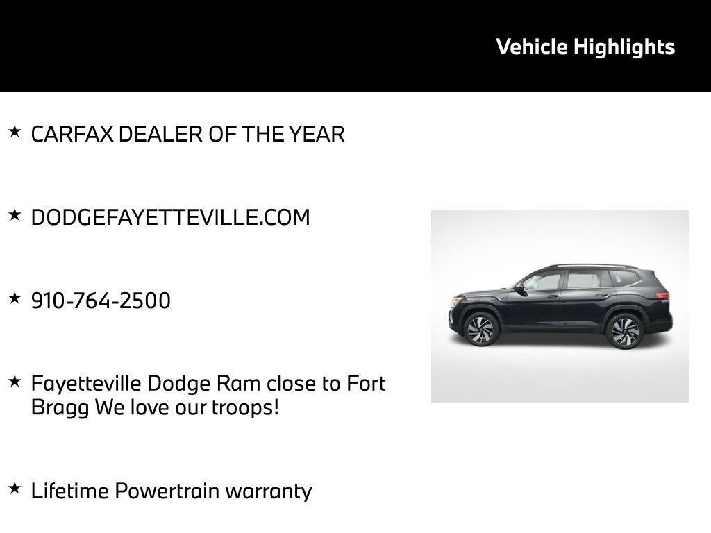 used 2024 Volkswagen Atlas car, priced at $28,947