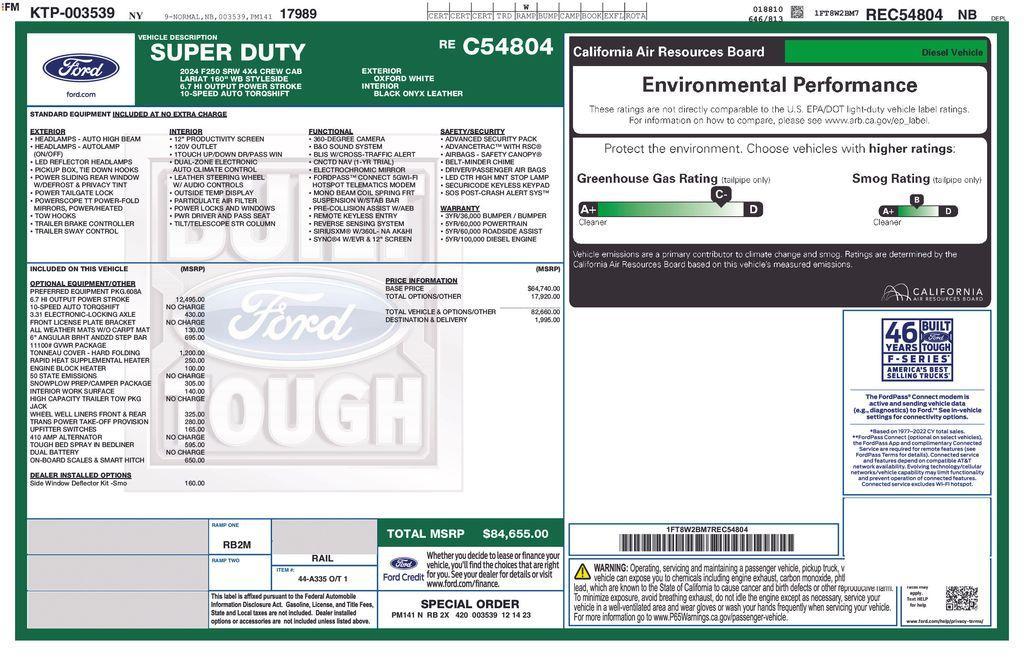 used 2024 Ford F-250 car, priced at $68,995