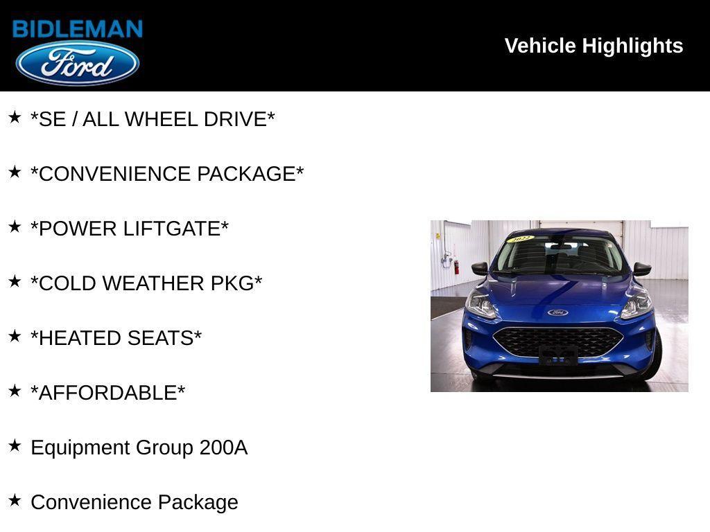 used 2022 Ford Escape car, priced at $18,472