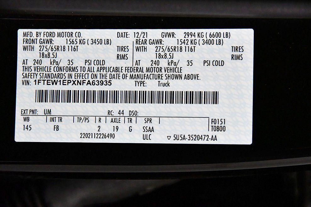 used 2022 Ford F-150 car, priced at $31,895