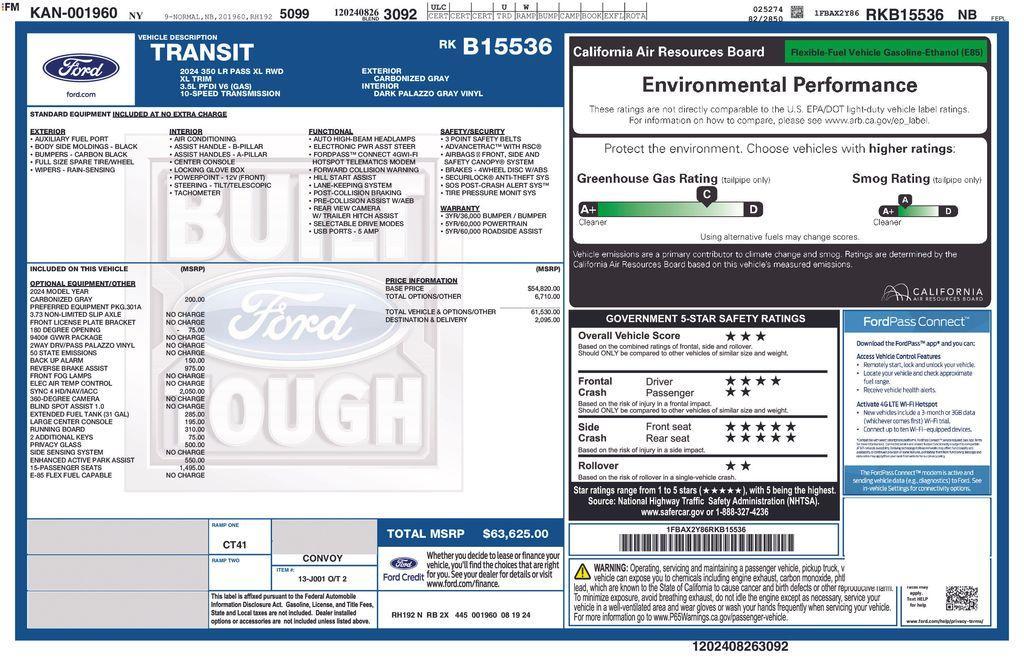 used 2024 Ford Transit-350 car, priced at $51,995