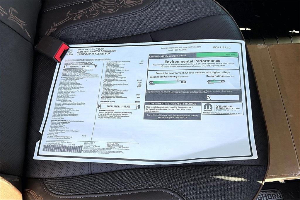 new 2026 Ram 3500 car, priced at $96,569