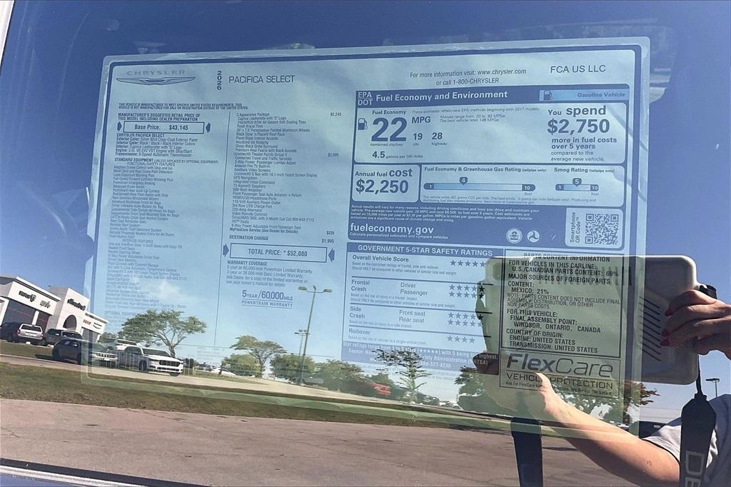 new 2026 Chrysler Pacifica car, priced at $43,674