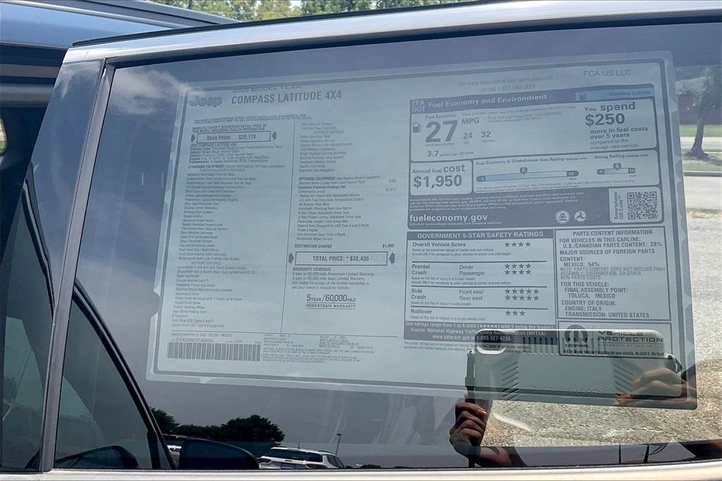 new 2025 Jeep Compass car, priced at $27,990