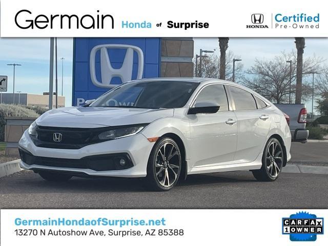 used 2021 Honda Civic car, priced at $18,813