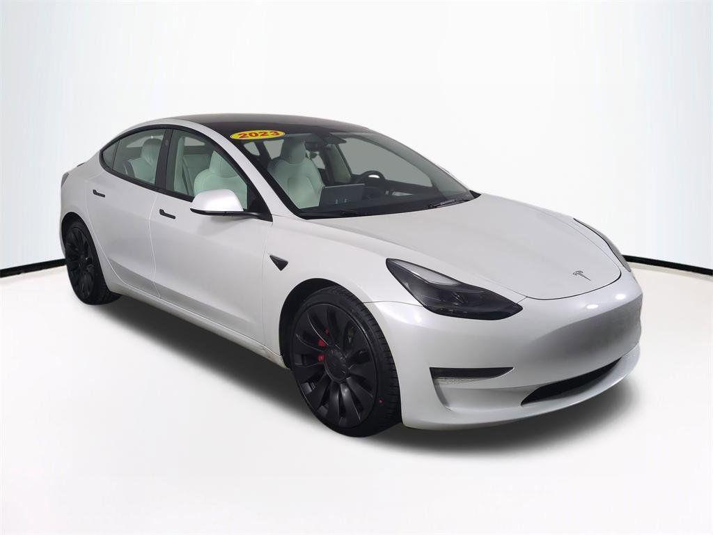 used 2023 Tesla Model 3 car, priced at $33,895