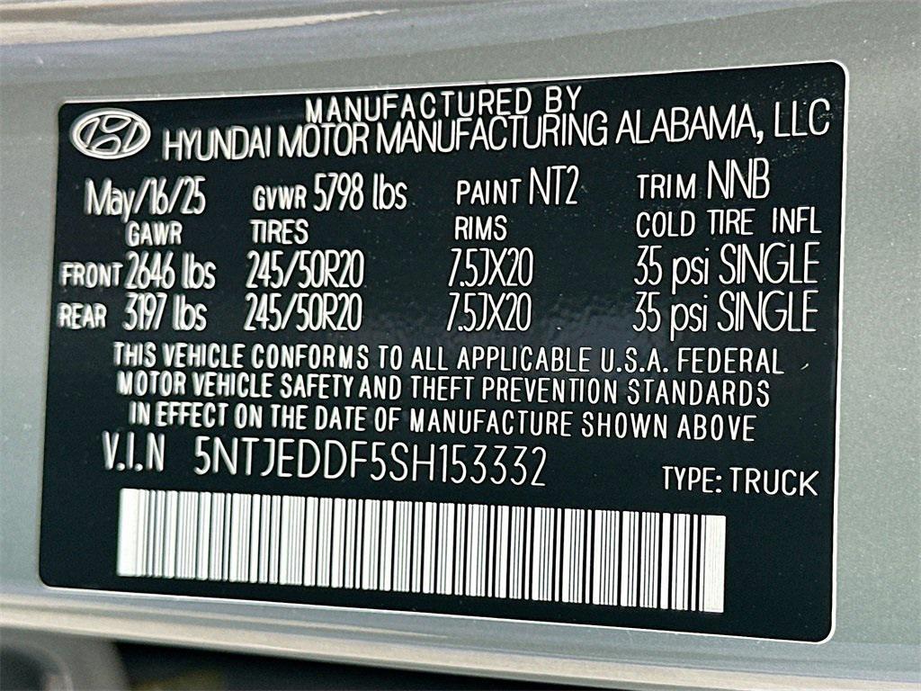 new 2025 Hyundai SANTA CRUZ car, priced at $38,247