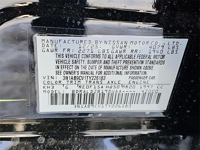 new 2026 Nissan Sentra car, priced at $24,161