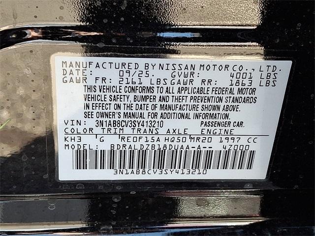 new 2025 Nissan Sentra car, priced at $21,605