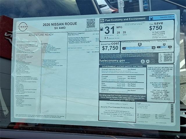 used 2026 Nissan Rogue car, priced at $28,500