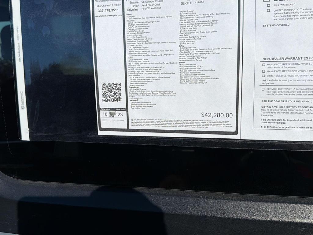 used 2024 Jeep Wrangler car, priced at $37,998