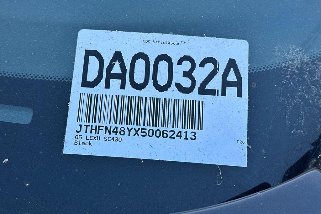 used 2005 Lexus SC 430 car, priced at $15,995