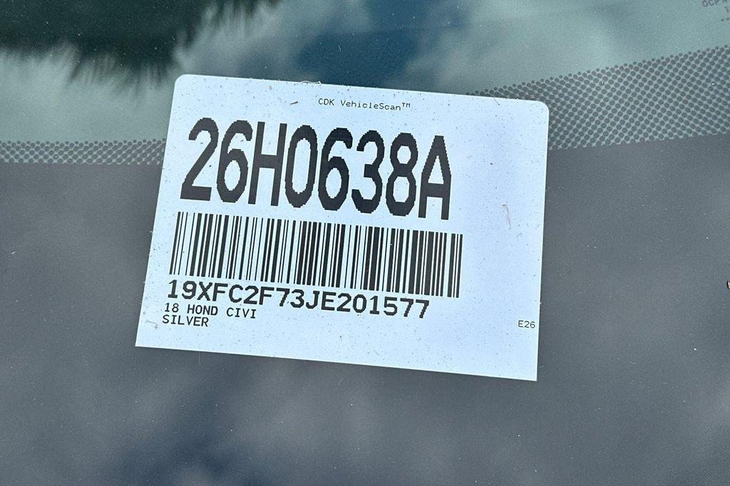 used 2018 Honda Civic car, priced at $19,476