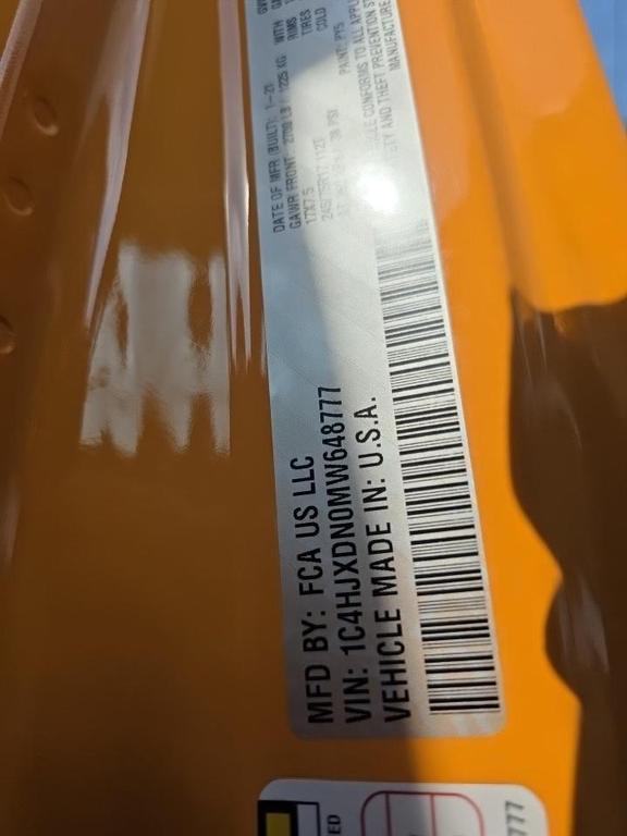 used 2021 Jeep Wrangler Unlimited car, priced at $26,000