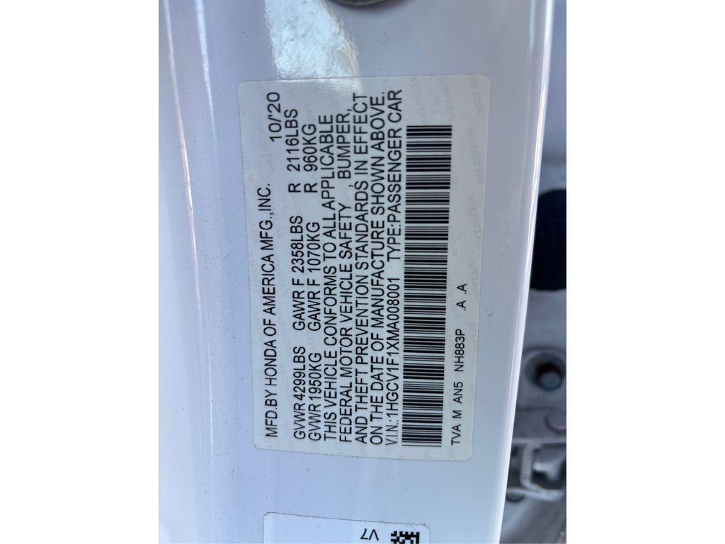 used 2021 Honda Accord car, priced at $20,446