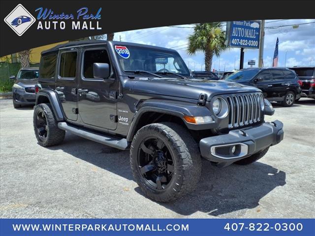 used 2018 Jeep Wrangler Unlimited car, priced at $14,995