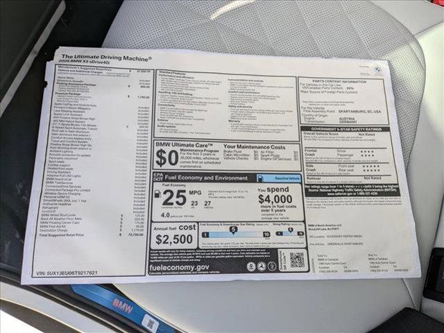 new 2026 BMW X5 car, priced at $72,750