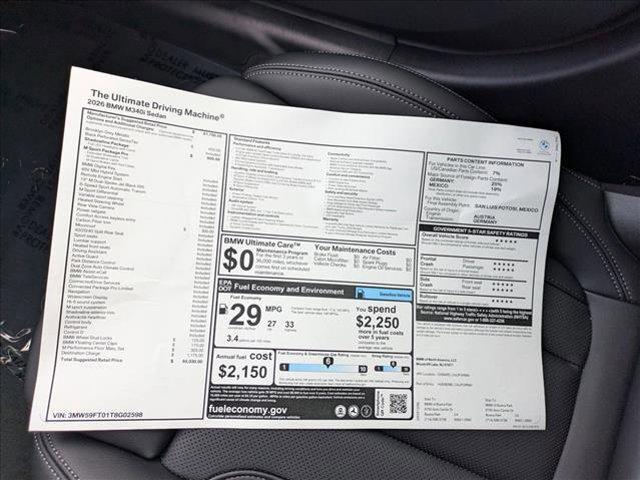 new 2026 BMW M340 car, priced at $65,030