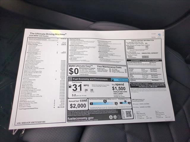 new 2026 BMW 530 car, priced at $69,115